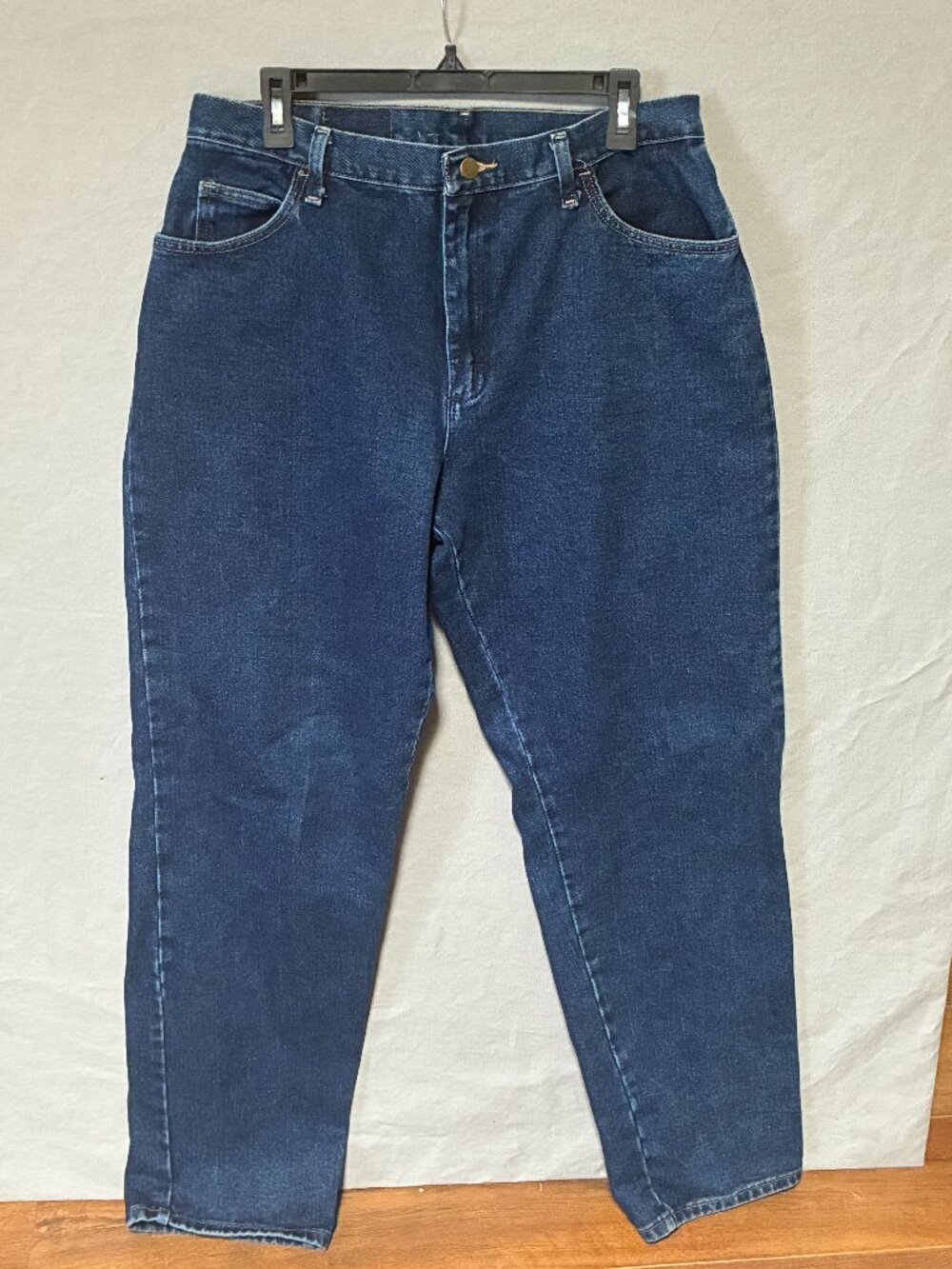 Wrangler Blues Relaxed Fit Jeans Womens  Boot Cut Dark Wash Denim Comfort 14 x34